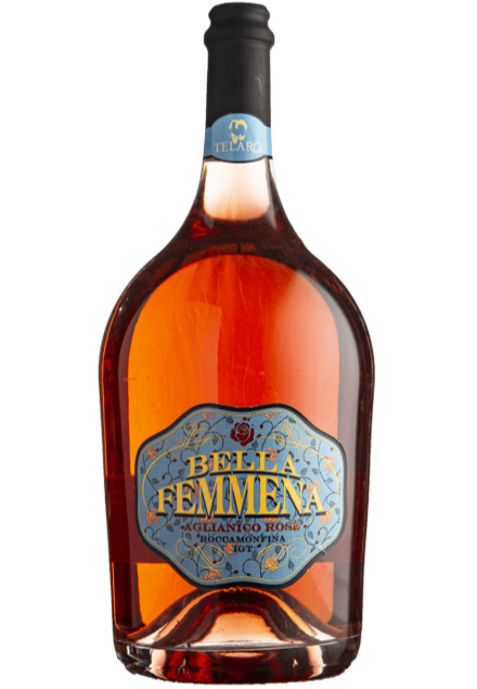 VINO TELARO ROCCAMOFINA BELLA FEMMENA AGLIANICO ROSE' IGT cl. 75