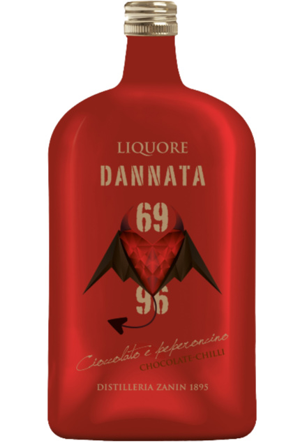 LIQUORE ZANIN DANNATA CIOCCOLATO E PEPERONCINO AMARCORD cl. 70