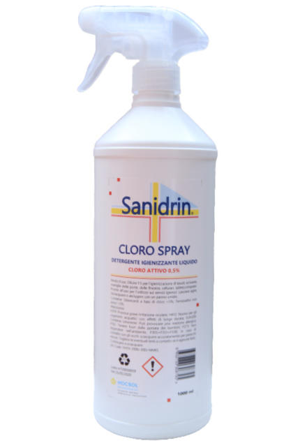 SANIDRIN SUPERFICI - CLORO ATTIVO 0,5% 1000 ML SPRAY