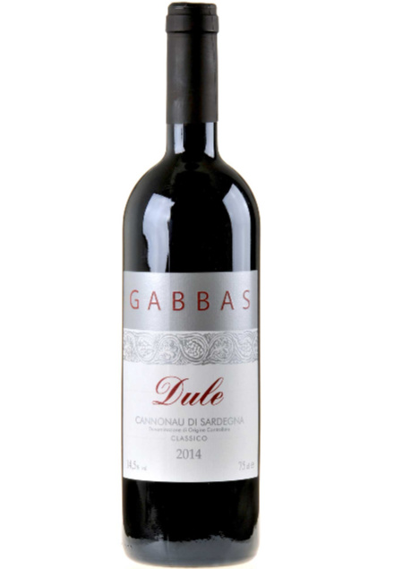 VINO GABBAS DULE CANNONAU DI SARDEGNA '11/14,5° DOC cl. 75